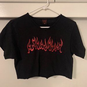 Cropped Flame shirt